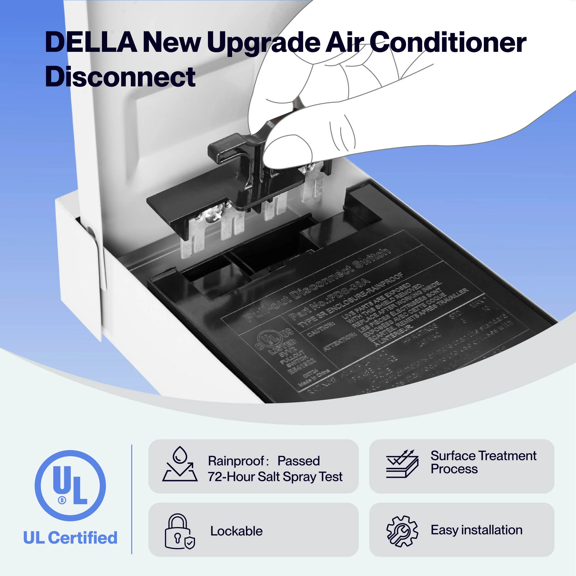 DELLA 30A & 60A Pull-Out Switch AC Disconnect Boxes - Image 6
