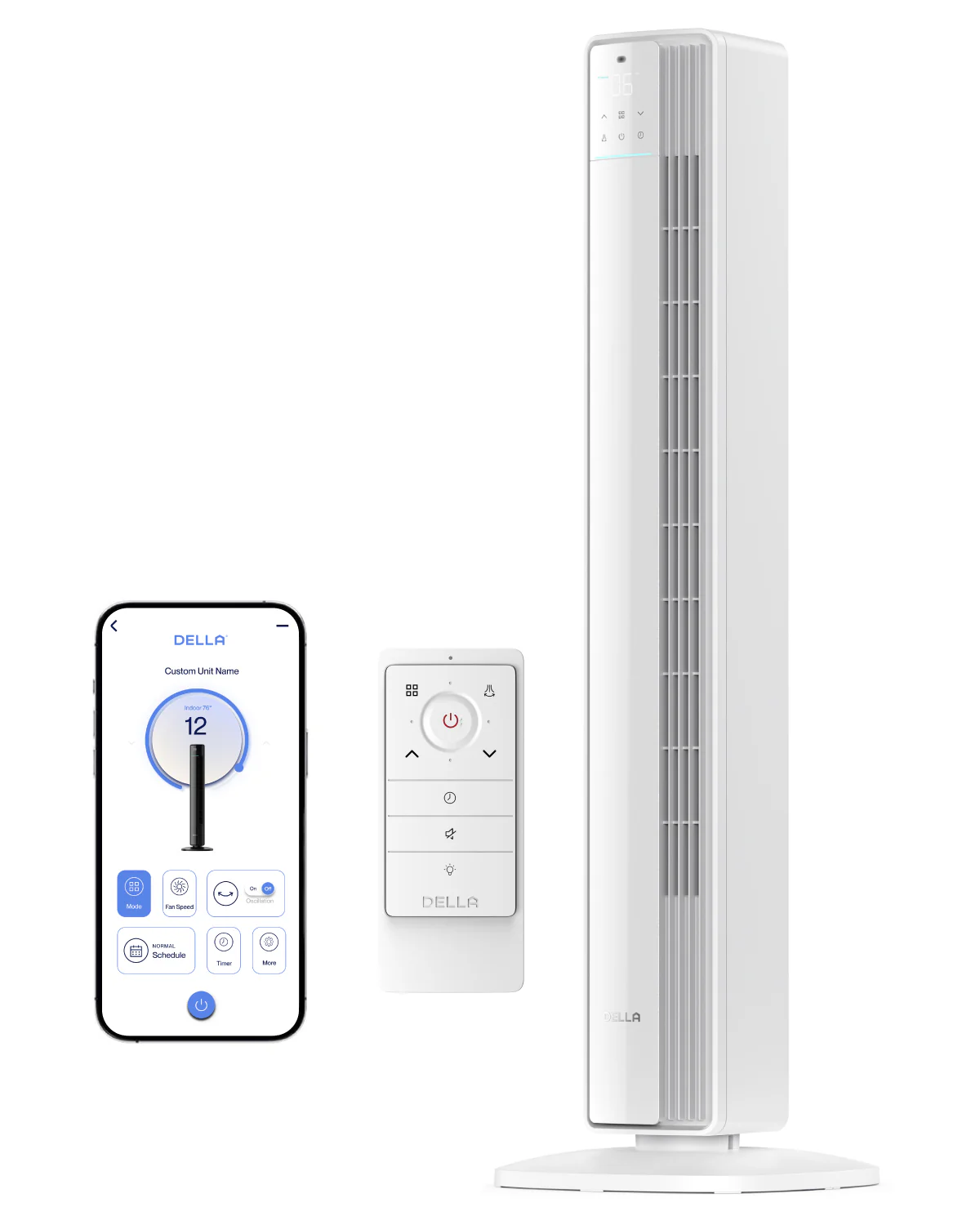 DELLA 42" Ultra Quiet Smart Tower Fan with Voice/APP/Remote Control - Image 10