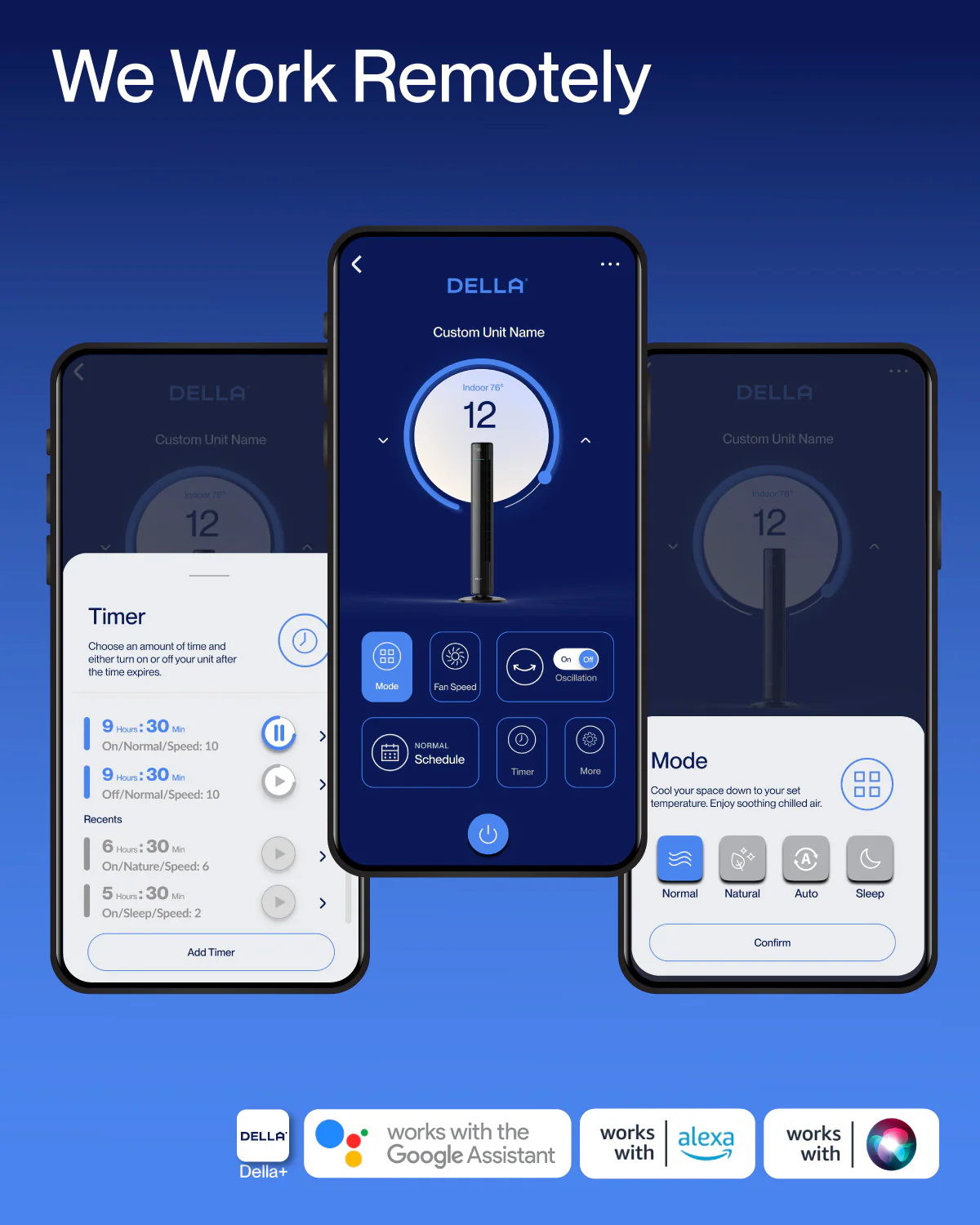 DELLA 42" Ultra Quiet Smart Tower Fan with Voice/APP/Remote Control - Image 4