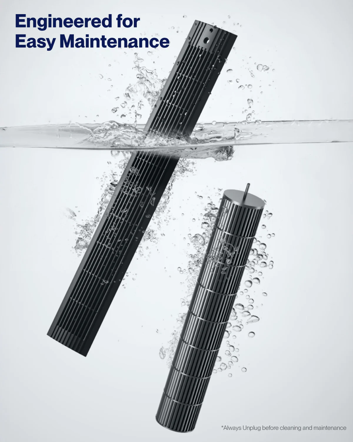DELLA 42" Ultra Quiet Smart Tower Fan with Voice/APP/Remote Control - Image 9
