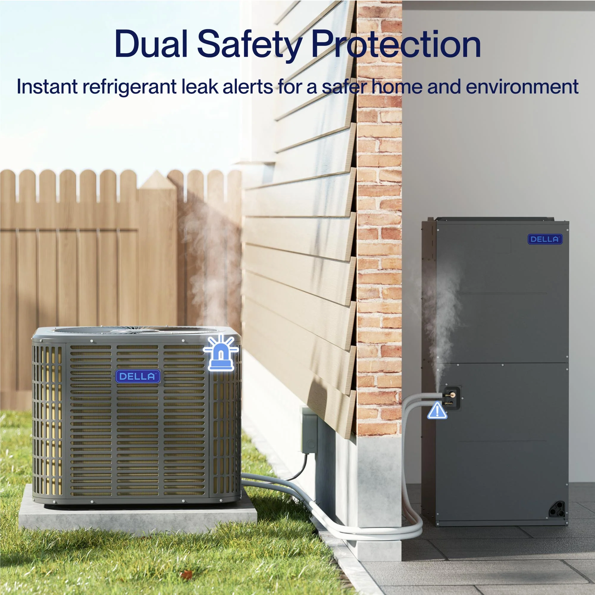 DELLA 24,000 BTU 18 SEER2 Ducted Central Air Conditioner with Air Handler - Image 79