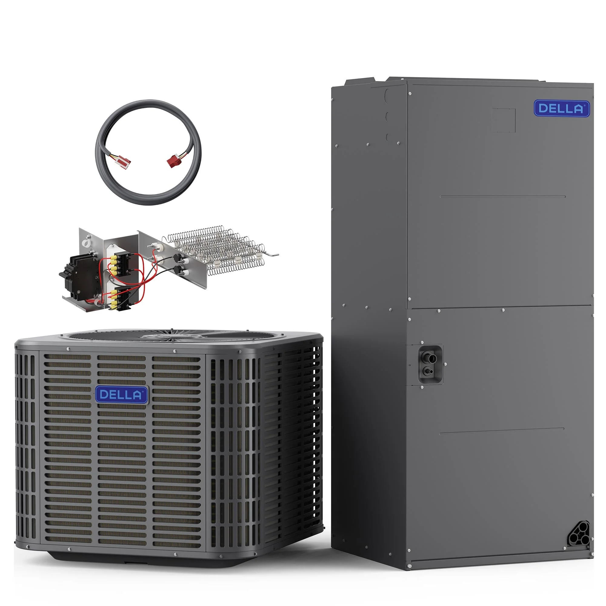 DELLA 53,000 BTU 17 SEER2 Ducted Central Air Conditioner with Air Handler - Image 123