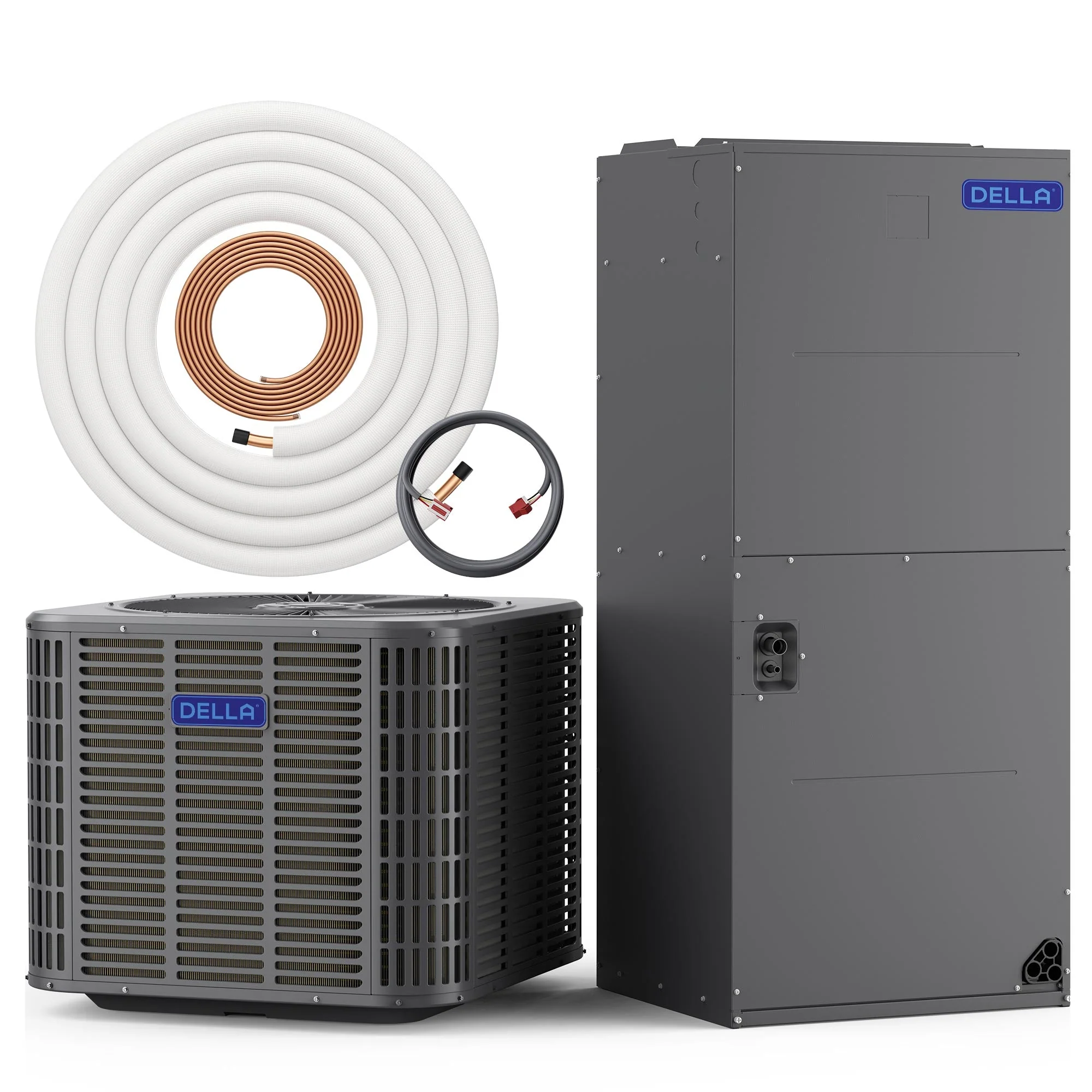 DELLA 53,000 BTU 17 SEER2 Ducted Central Air Conditioner with Air Handler - Image 28