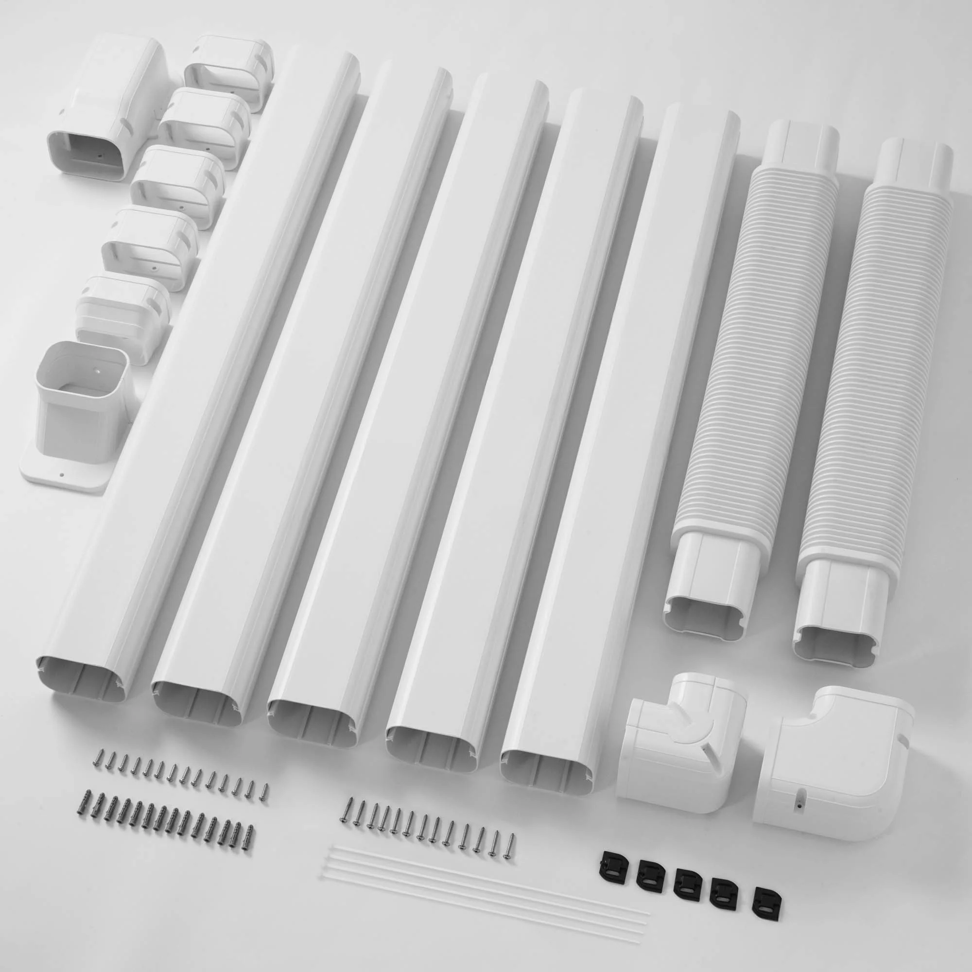DELLA Mini Split Line Set Cover with Flexible Duct - Image 35