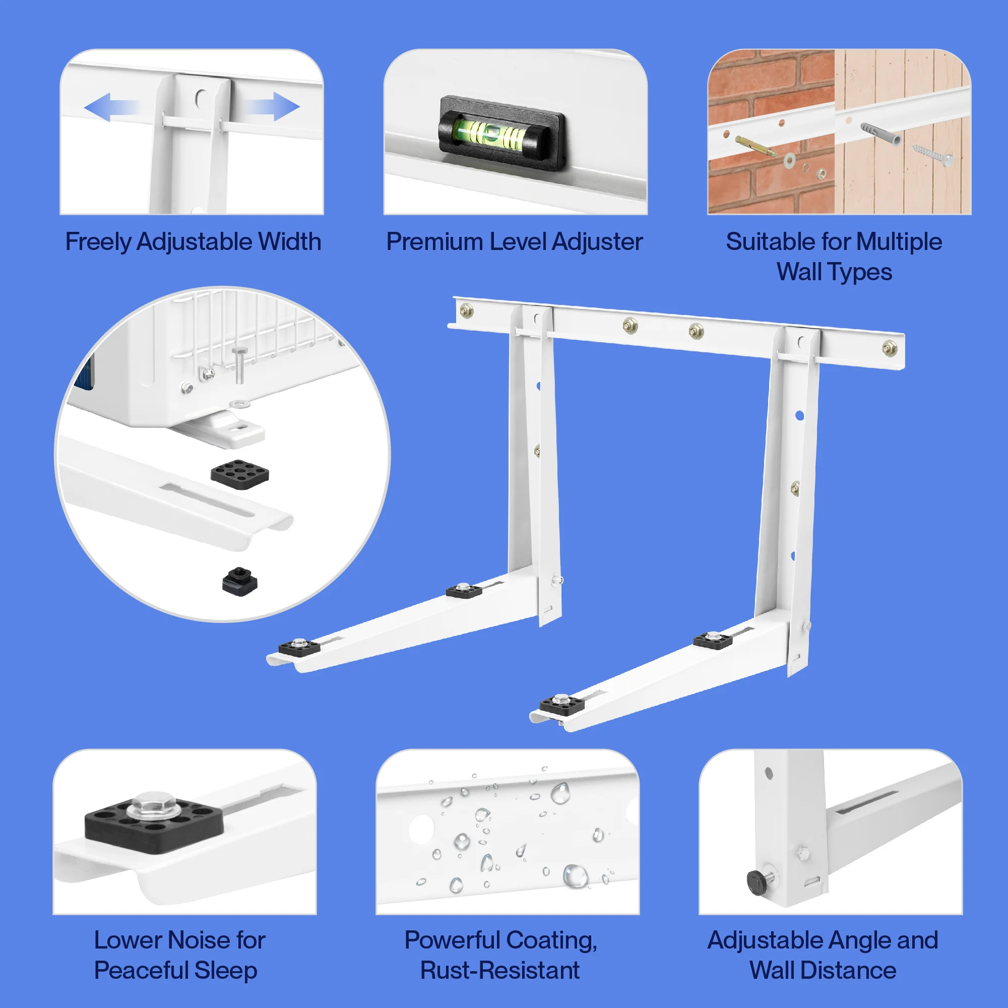 DELLA Wall Mounting Bracket for 6000-36000 BTU Mini Split - Image 4