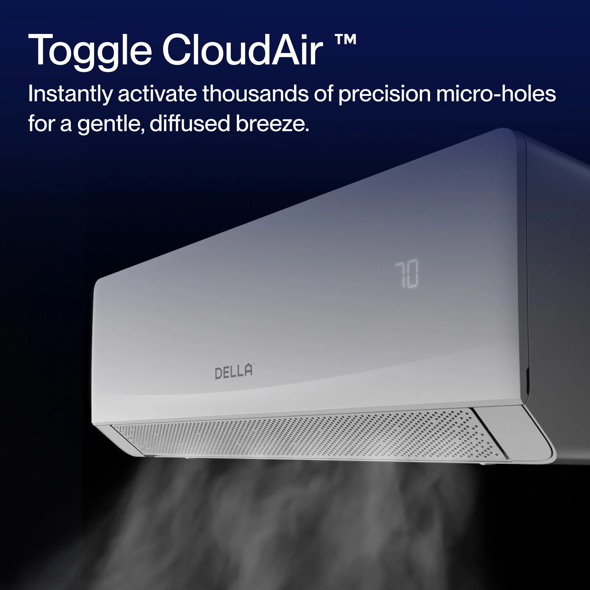 DELLA Serena CloudAir Series 12000 BTU 22 SEER2 Mini Split Heat Pump AC - Up to 550 Sq.Ft. - Image 3