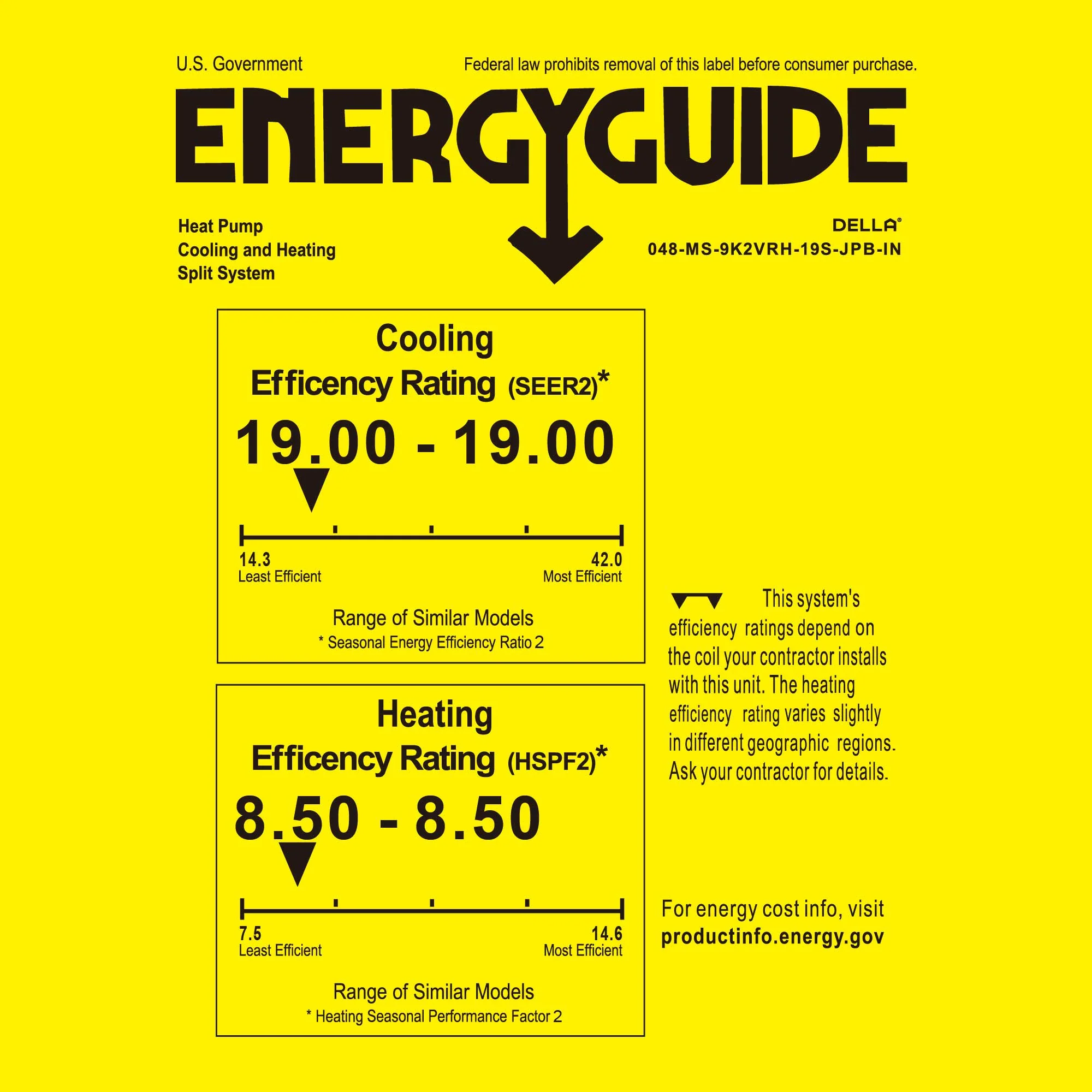 DELLA Umbra Series 9100 BTU 19 SEER2 Mini Split Heat Pump AC - Up to 400 Sq.Ft. - Image 10