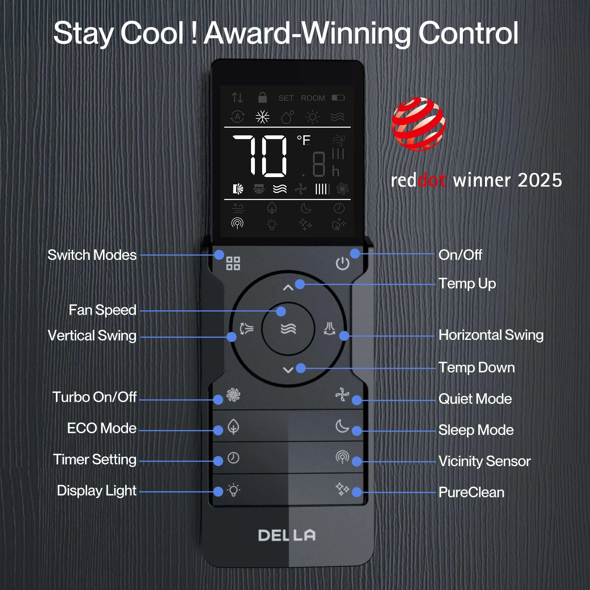 DELLA Optima Series 9000 BTU 24 SEER2 Ultra Heat Mini Split AC - Up to 400 Sq.Ft. - Image 17