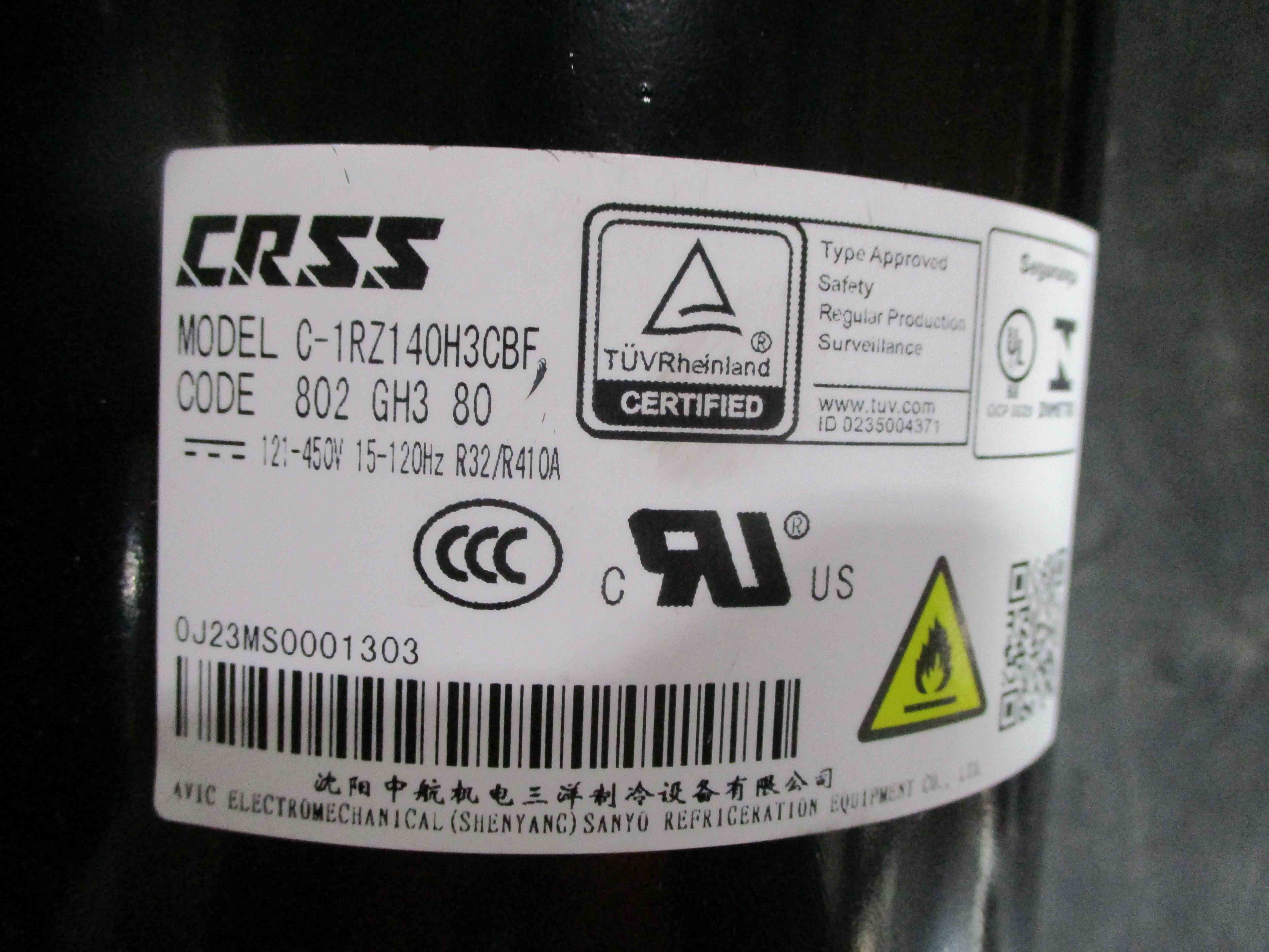 DELLA Replacement Compressor for TL-18K2V-19S Outdoor Unit - Image 5