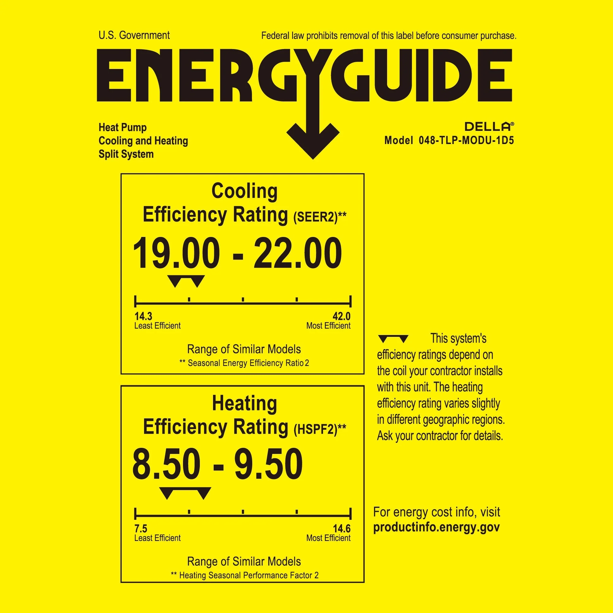 DELLA Vario Series 45000 BTU Five Zone Mini Split AC (9K+9K+9k+12K+12k) - Up to 2300 Sq.Ft. - Image 10
